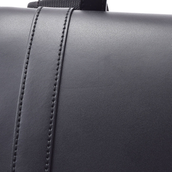 Gucci GG Supreme Canvas Backpack Black Leather Daypack - Picture 8 of 9